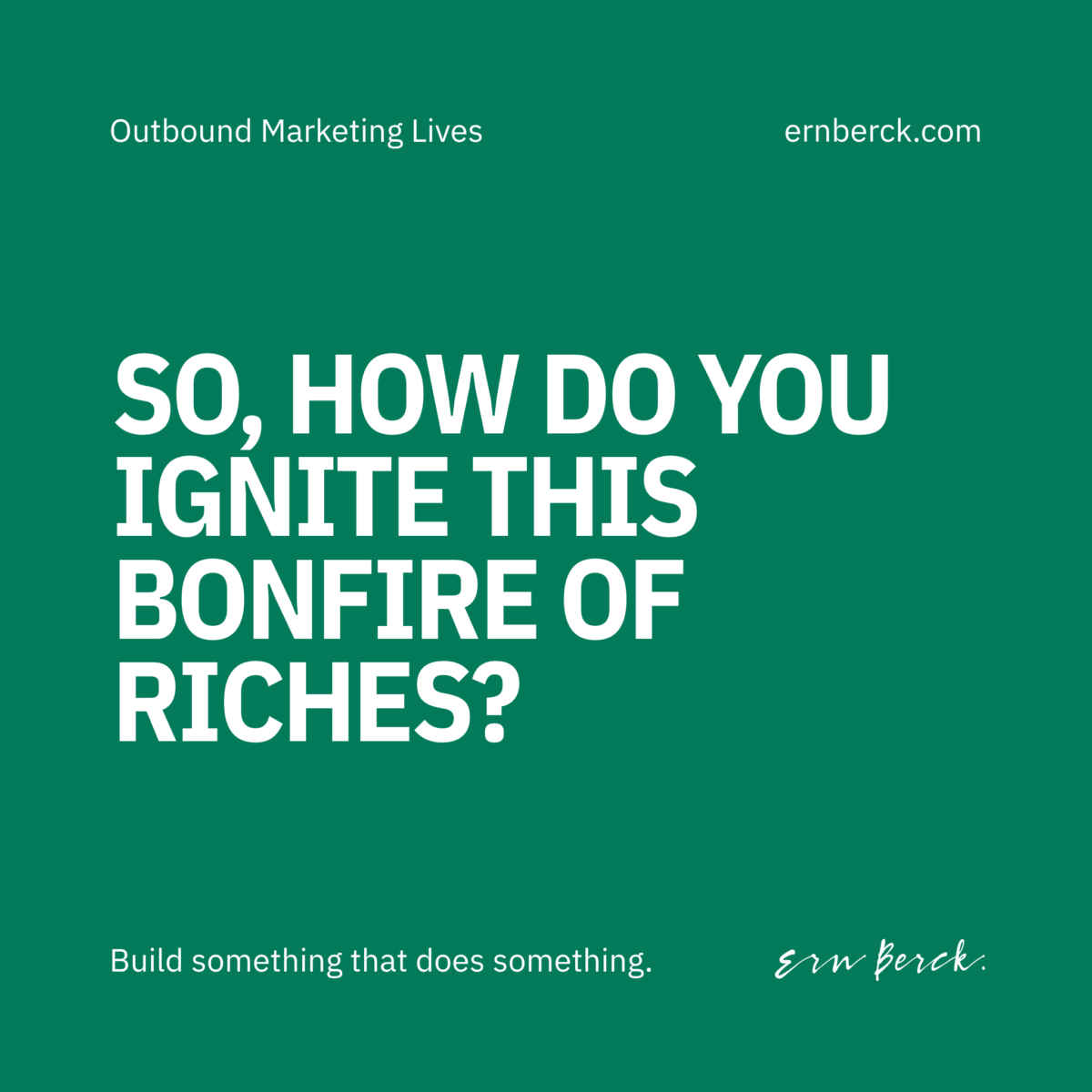 post slide outbound marketing lives