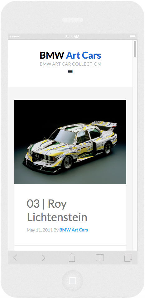 bmw art car collection on iphone