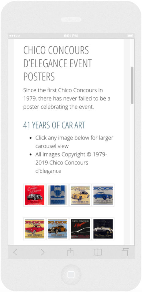 chico concours d'elegance iphone