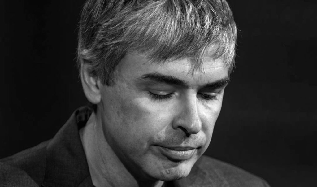 portrait larry page grayscale