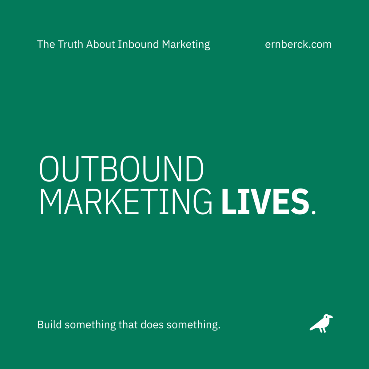 slide post outbound marketing lives