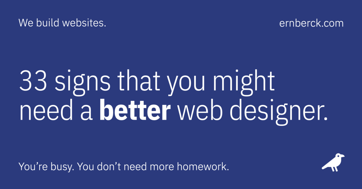 post 33 signs that you might need a better web designer