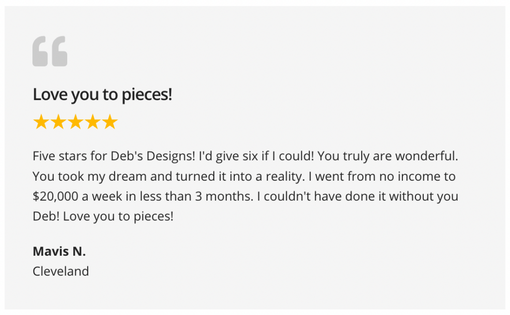 bogus testimonial