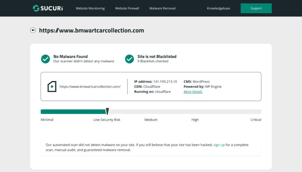 sucuri site check
