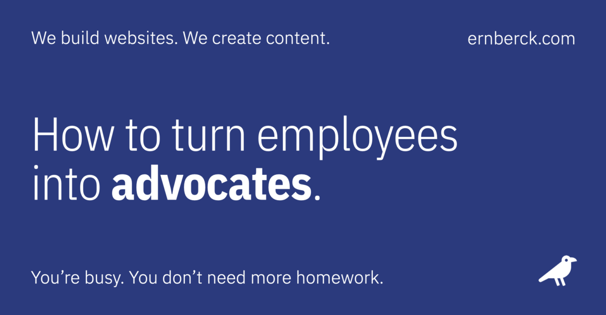 post how to turn employees into advocates
