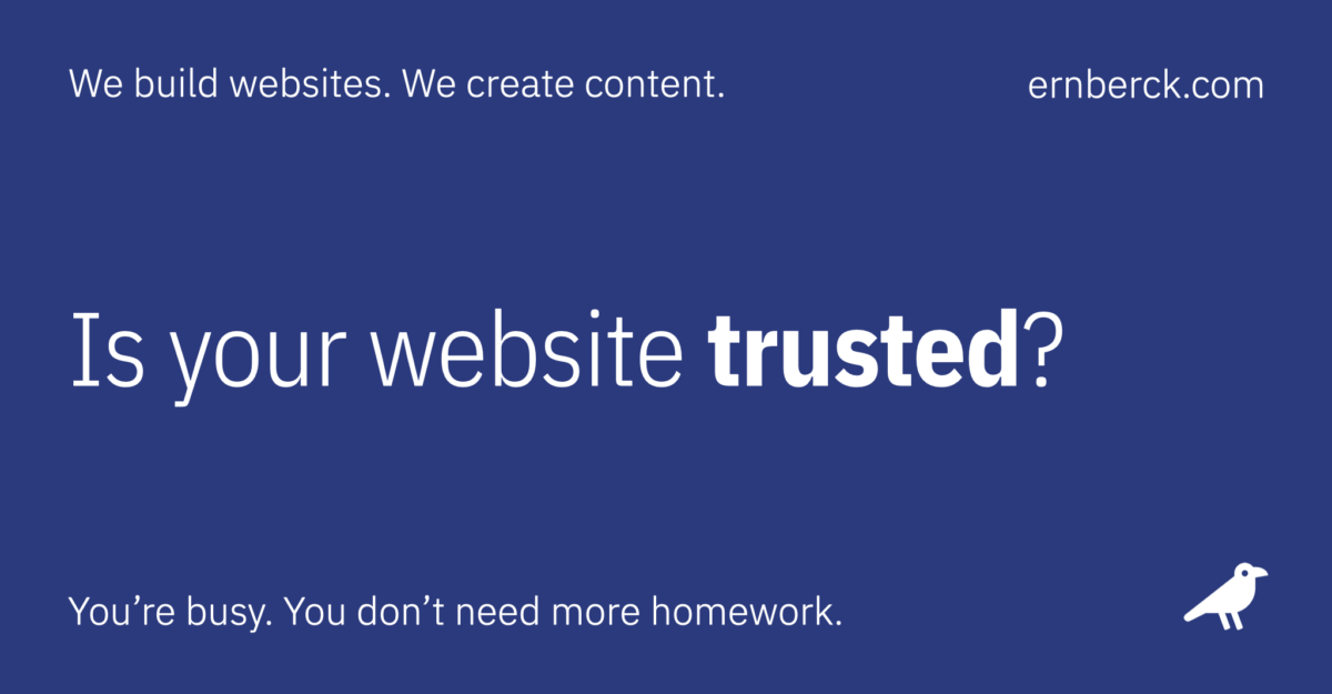 post is your website trusted