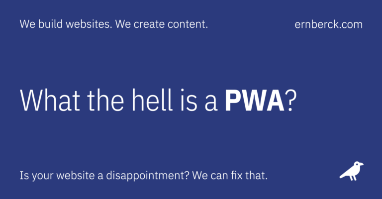 post what the hell is a pwa