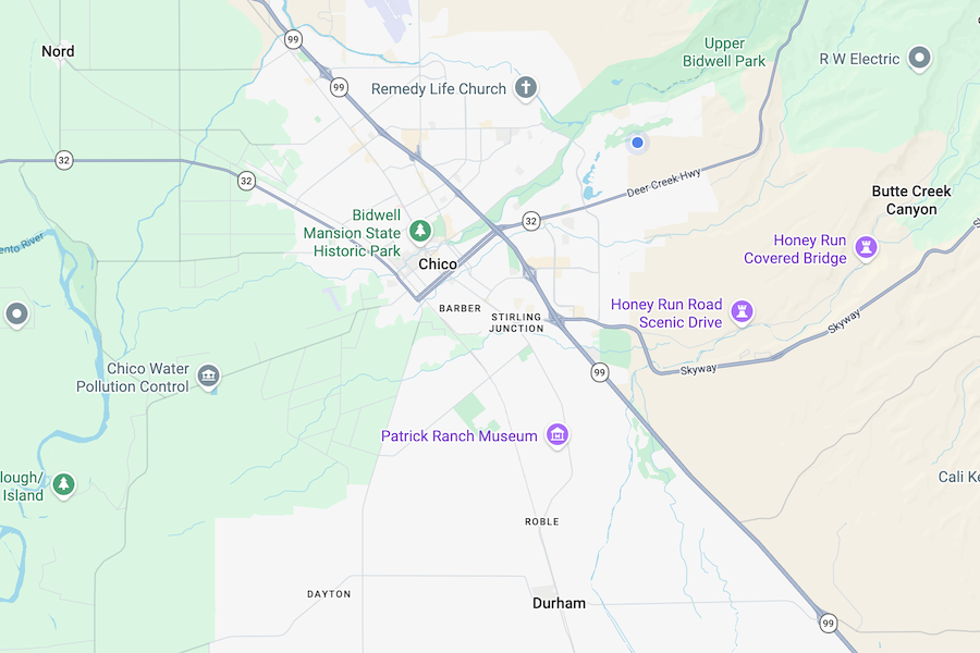 Ern Berck Digital Chico location map